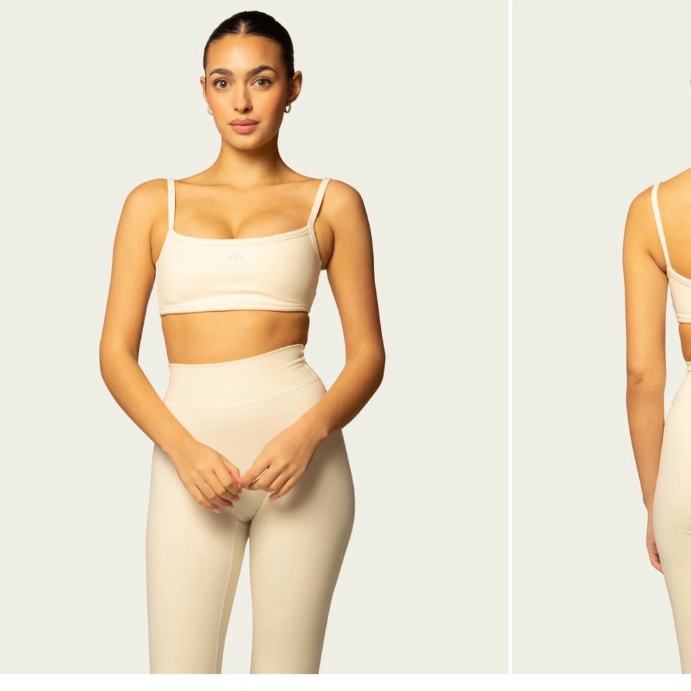 437 Cream Micro Bra and Leggings